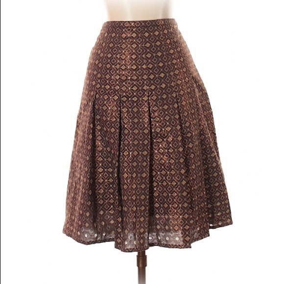 EUC BCBGMAXAZRIA size 2 copper brown skirt! - Picture 1 of 1